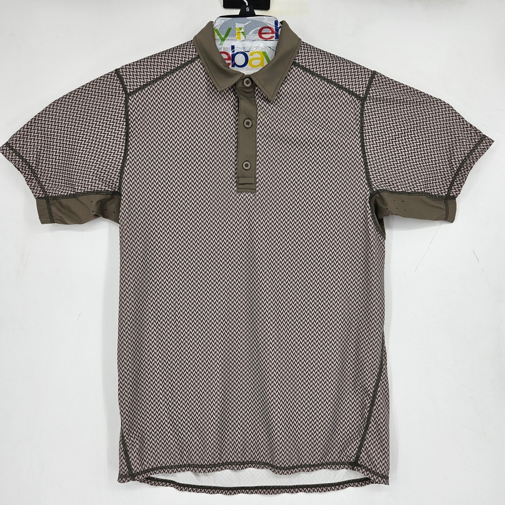 Born Primitive Polo Shirt Mens Small Performance‎ Short Sleeve Geometric